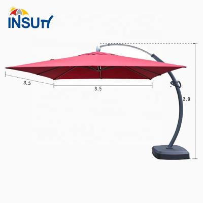 China Outdoor Windproof Patio Umbrellas Strong Parasol Sun Wind Rain Proof Garden Umbrella Hotel Use Umbrella for sale