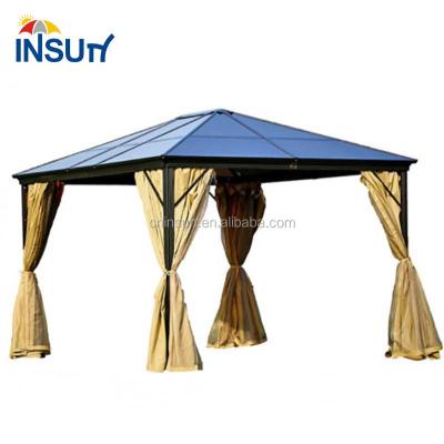 China 100% Waterproofing Outdoor Gazebo Manufacturers Outdoor Furniture Tent Gazebo Garden Gazebos Hard Top Gazebos With Curtain For BBQ for sale