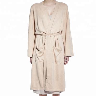 China Breathable Women Drop Shipping Long Bathrobe Cashmere Robe for sale