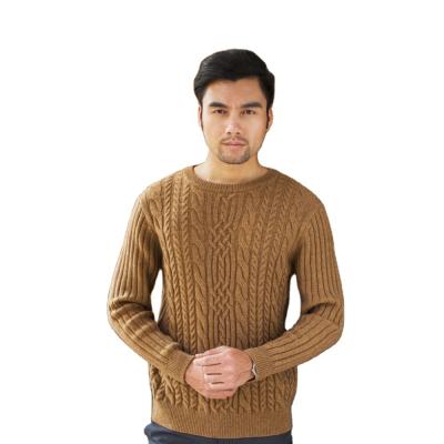 China 2020 High Quality Custom Made Luxury Anti-Shrink Man's 100% Cashmere Fitted Crewneck Sleeve Pullover Sweater F15070203 2020 Long for sale