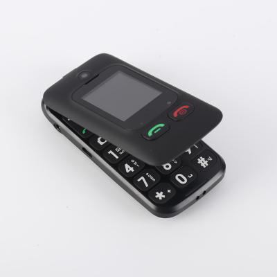 China Dual SIM Card 3g Fold Cell Mobile Phone MTK Flip Phone GSM Big Screen Dual Button FM BT For Elder SOS 2.4