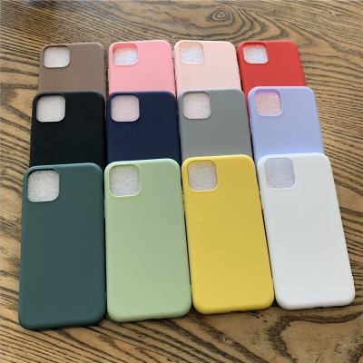 China Soft Matte TPU Silicon TPU 1.5mm Phone Case For iPhone 12/12 Pro/12 Mini Case for sale