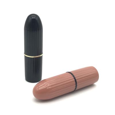 China Ampty Bullet Lipstick Tube Black Cosmetic Lipstick Tube Empty Lipstick Tube Container Luxury for sale