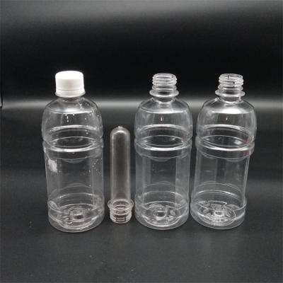 China Empty PLA Screw Beverage Bottle Maker Direct 500ml PE Bottle Plastic Screw Cap Sealing Type for sale