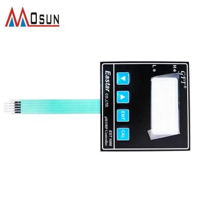 China 2018 New Polyester Telecommunication Equipment Custom Four Button Membrane Switch for sale