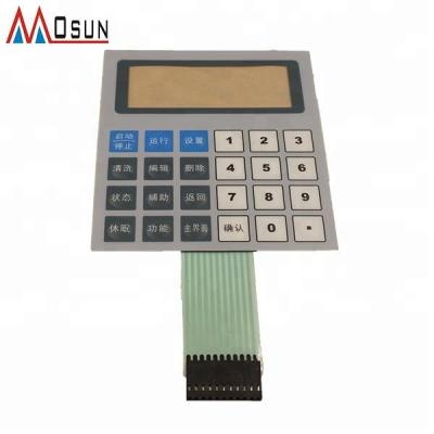 China Industrial Controls Embossed Push Button Thin Film Switch for sale