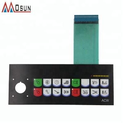 China Industrial Controls Embossed Push Button Membrane Keypad For Barmag Industrial Polyester Filament for sale