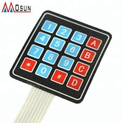 China Industrial Hot Selling 4x4 Keypad 4x4 Membrane Switch Keypad 4x4 Matrix Keypad Matrix Keypad for sale