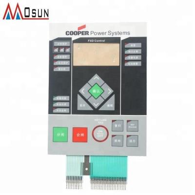 China Industrial Controls Waterproof LED Membrane Switch With Cable Connector for sale