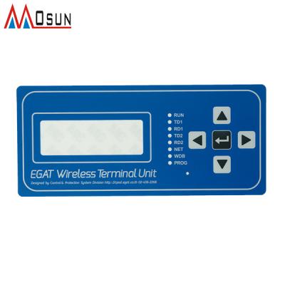 China Industrial Keypads LCD Controls Display Touch Screen Flat Membrane Switch Panel for sale