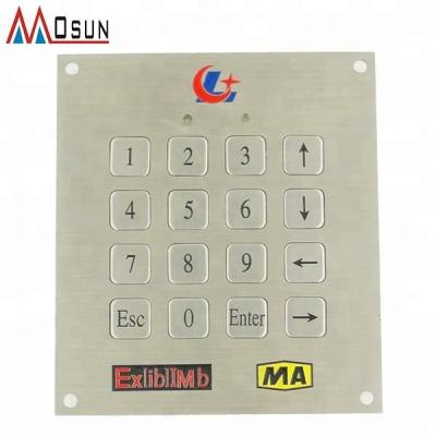 China Industry Electronic Equipment Push Button Metal Membrane Switch China Key Pad for sale