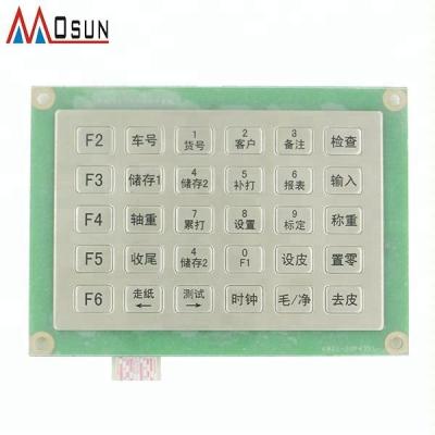 China Industry Electronic Equipment Metal Membrane Switch China Home Security Keypad for sale