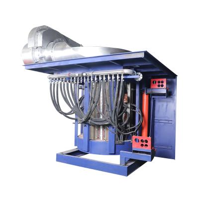 China Energy Saving Horizontal Induction Furnace For Copper Bar 12 Ton Induction Melting Furnace for sale