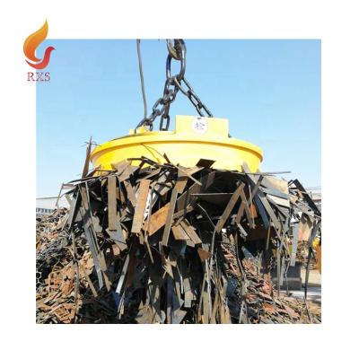 China Safety Electric Lift Circular 2 Ton 5 Ton Iron Scraps Steel Lifting Electromagnet Crane Magnet For Melting Furnace for sale