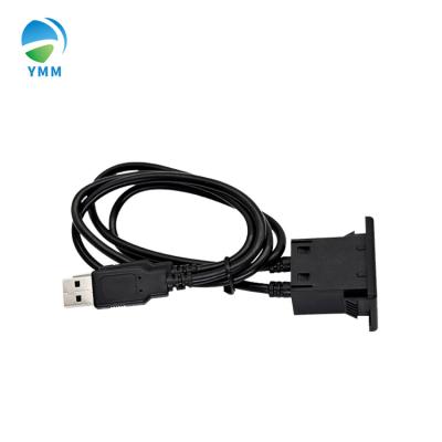 China RV Dual 5V USB Charger Adapter Extension Nylon Plug With 500mm Cable For Vehicle Car Charging for sale