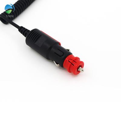 China RV automobile auxiliary power outlet 15A 12V DC cigar lighter plug with glass tube plugue de isqueiro fuse for sale