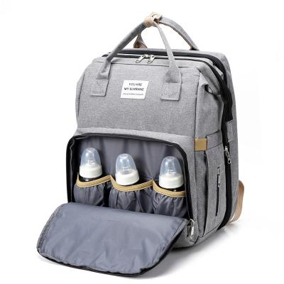 China Multi-Function Diaper Backpack Folding Diaper Bag Folding Diaper Bed Backpack 20 for sale