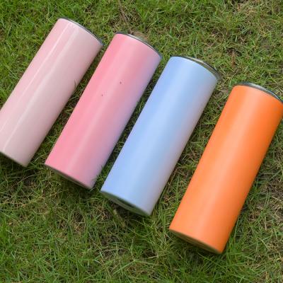 China Overseas Warehouses 20oz Straight SLIM Tumbler Color Change UV Sublimation Disposable US Warehouse Fast Delivery for sale