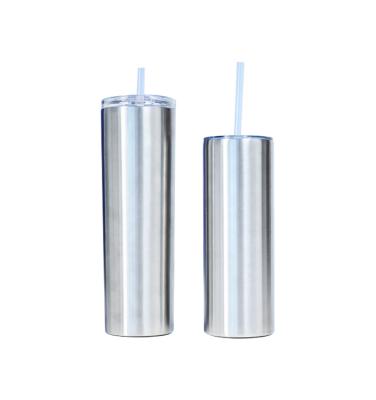 China Amazone Porcelain Beverage Cylinder Mug Coffee Mug Stainless Steel Double Stainless Steel Viable Hot Selling Straight Vacuum Insulated Tumbler With Straw for sale