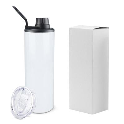 China Disposable USA Warehouse Wholesale 20oz Sublimation Stainless Steel Straight Double Walled Travel Tumbler Blank Water Bottle for sale