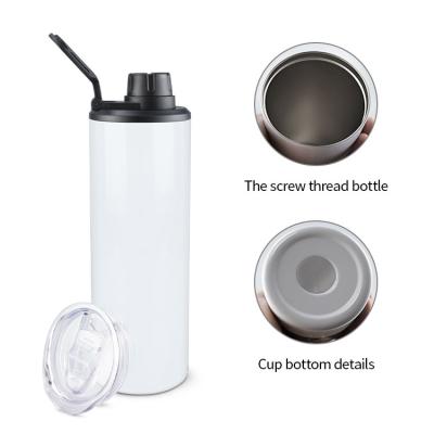 China USA Warehouse 2 Lids Stainless Steel Disposable Vacuum Insulated Coffee Travel Mug Supplies Reusable Vacuum Insulated Sublimation 20 Ounce Tumblers for sale