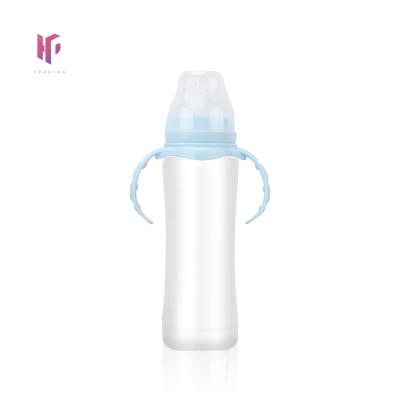 China 8 Ounce Stainless Steel Vacuum Stocked Sublimation Coated Straight Slim Tumbler Insulated Baby Sippy Cup for sale