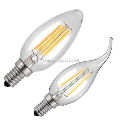 China Vintage Edison Indoor Lighting Led Filament Bulb 4W E14 Candle Light Bulbs for sale