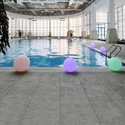 China Lawn Maker LED Charging Light Waterproof Plastic Floating Ball Led Swimming Pool Light Decoration for sale