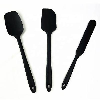 China 3 Piece Big Size Disposable Silicone Spatula Set Baking Spatula Set Silicone Kitchenware Set For 3 Pieces for sale