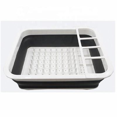 China Viable New Design Plastic Perfect Bowl and Dry Dish Rack for Kitchen and Camper Folding Dish Drainer, Silicone Dry Basket for sale