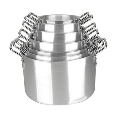 China 7pcs Sustainable Aluminum Cooking Pot Set Kitchen Foil Non Sticking Pots Cooking Pan Cookware Sets for sale