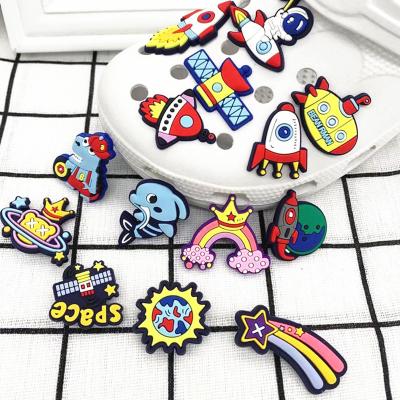 China Wholesale Drag Charm Cartoon Croc Shoe Charms Custom Flower Animal PVC Charms For Drag Croc Shoes Decoration Anime Shoes Charms Kids Gift for sale