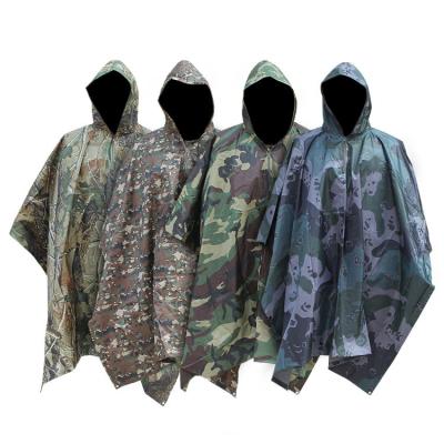 China TACTICHO Multifunctional Camouflage Materia Category Waterproof Gillie Ghillie Suit Poncho Multicam Hunting Poncho Tactical for sale