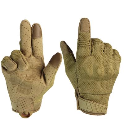 China TACTICHO Polyester Multifunctional Highly Breathable Gear for Hunting Multicam Touch Screen Non-slip Full Finger Tactical Glove for sale