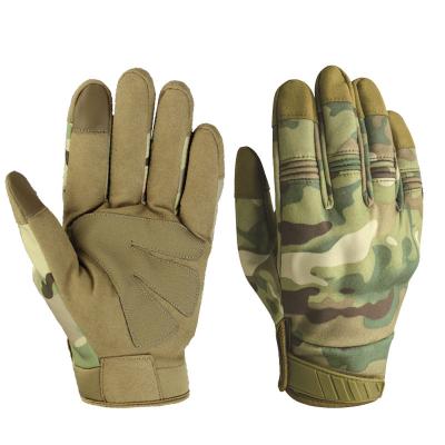 China TACTICHO Multifunctional Protective Sports Training Outdoor Full Finger Tactical Glove For Men Camouflage Specialty Gear Tactical Glove for sale