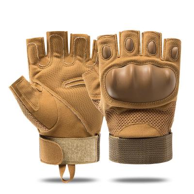 China TACTICHO Multifunctional Hard Knuckle For Outdoor Moto Sport Combat Training Glove Halffinger Tactical Fingerless Outdoor Half Glove Tactical Finger for sale