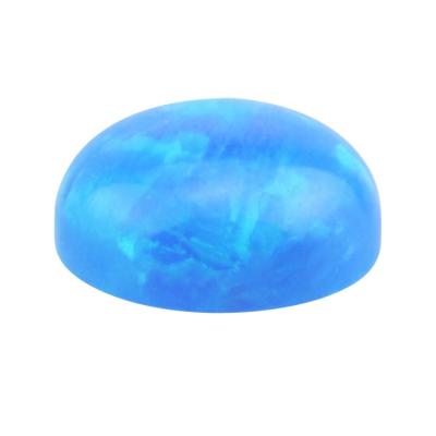 China Lead And Nickel Free Wholesale Opal Stone For Piercing Jewelry Synthetic Opal Round Cabochon Flat Back for sale