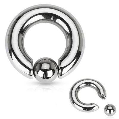 China FASHIONABLE ASTM F136 Titanium Large Gauge BCR Captive Bead Ring for sale