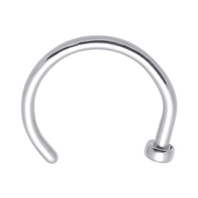 China Surgical Steel Nose Ring Disc CLASSIC Flat Head Piercing for sale