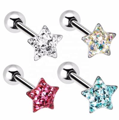 China Crystal Paved Flashing Tongue Rings multi FASHIONABLE for sale