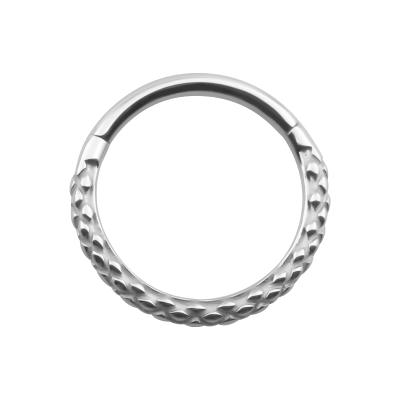 China Hot Sale 316L Hypoallergenic Surgical Steel Nose Ring Hinged Segment Ring Clicker Ring Body Piercing Jewelry Septum Septum for sale