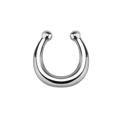 China Cute 316L Surgical Steel Clip On Fake Septum Clicker Ring for sale