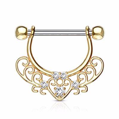 China Beautiful ALLOY Faux Stone Nipple Jewelery Jewelery for sale