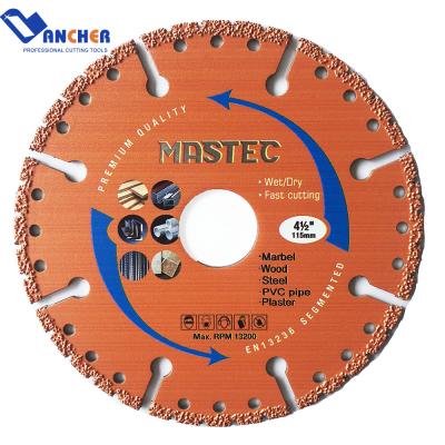 China Lancher 115 Segment Steel Vacuum Welded Saw Blade for sale