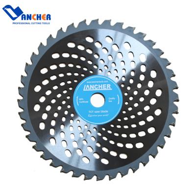 China Suitable for cutting brush and grass. Lancher 10 Inch Circular Saw Blade Multi-Use Carbide Brush Cutter Blade for sale