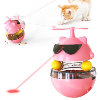 China Viable Electronic Multifunctional Interactive Infrared Tumbler Ball Design Pet Cat Toy Laser Oscillation for sale