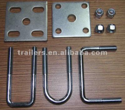 China Trailer Parts Trailer Axle U-Bolt, Fish Plate, LARP Provide! for sale