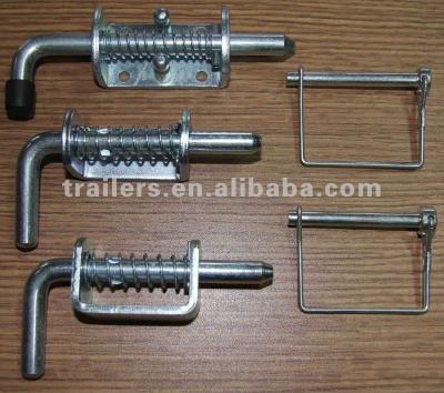 China trailer lock pin, trailer spring bolt, spring lock trailer spring rod for sale