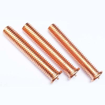 China M3-M10 industry coper plated spot welding studs with outer thread for sale