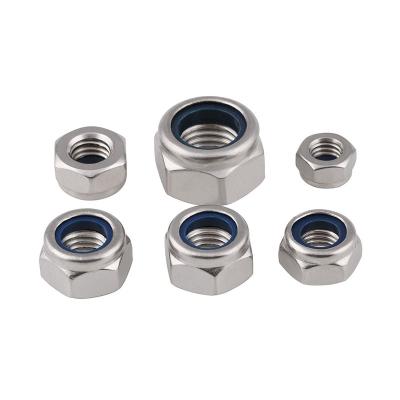 China Heavy Industry Free Sample Nylon Stainless Steel Nylon Locknut DIN985 for sale